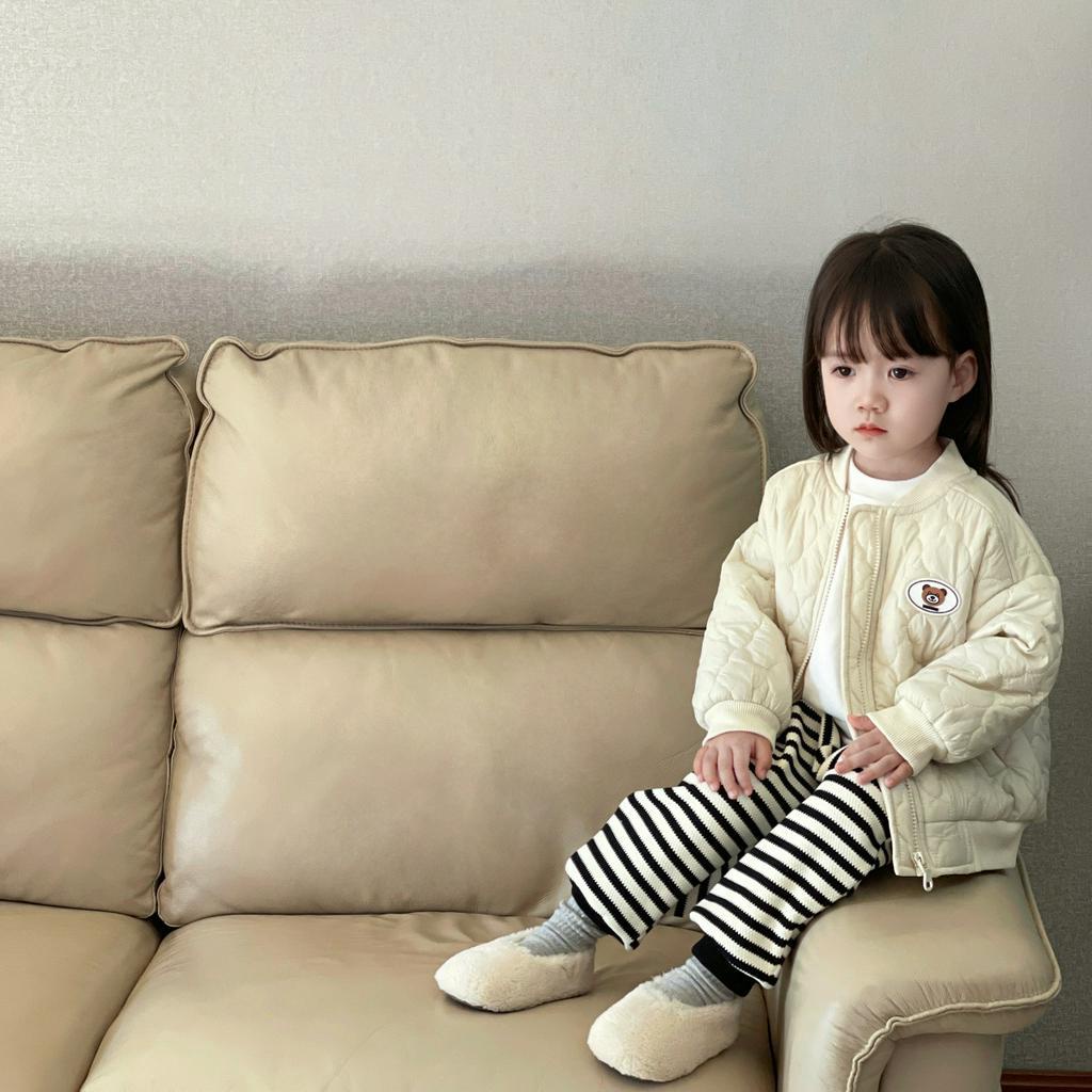 Áo khoác phao trẻ em lót lông mềm đẹp mẫu mới 2023