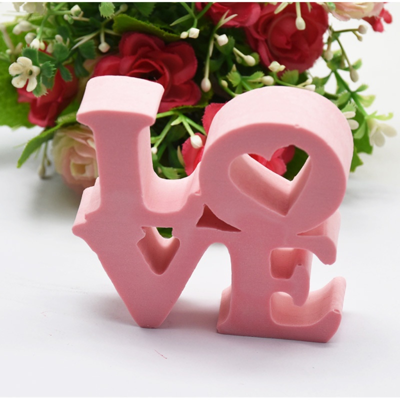 Khuôn Silicone Làm Nhựa Resin Hình Chữ Love / Ký Tự / Trái Tim