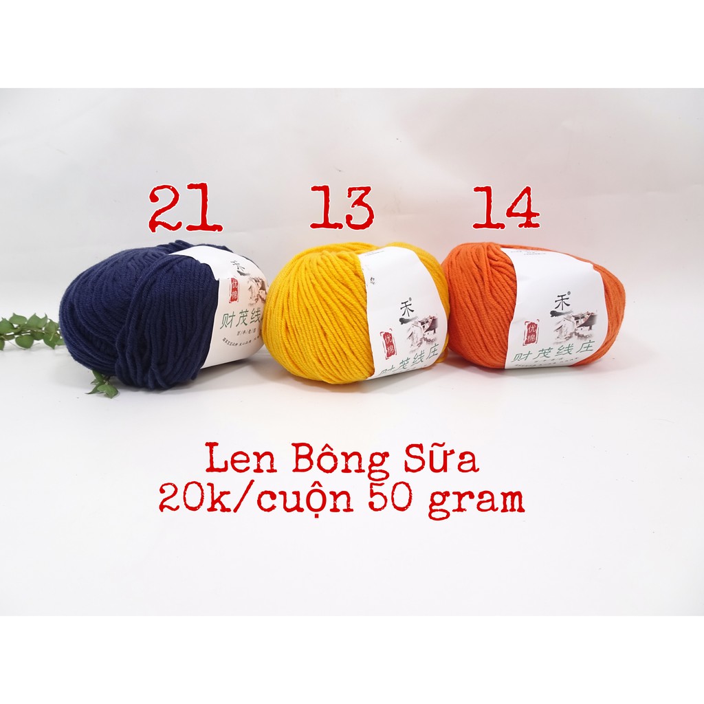 Len cuộn Bông Sữa