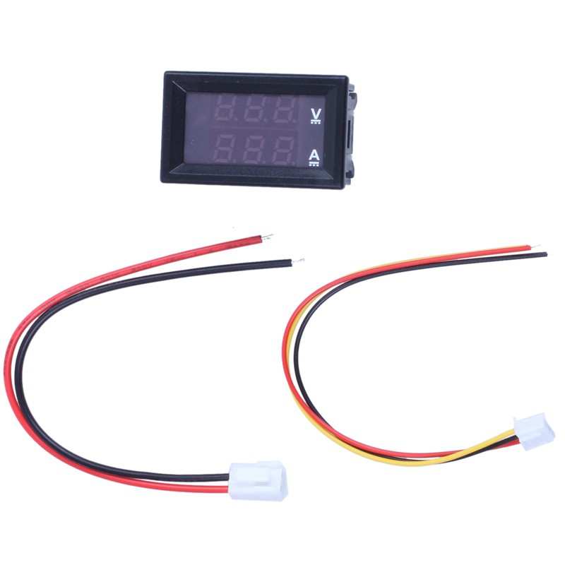 Đồng hồ đo điện áp và ampe kế DC 0-100V 10A có màn hình hiển thị LED