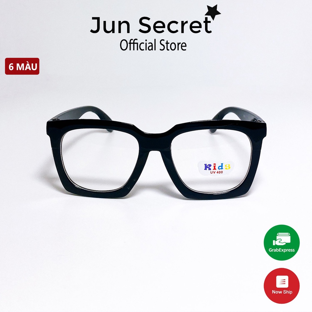 Kính mát thời trang trẻ em Jun Secret gọng nhựa kiểu kính mới lạ siêu đáng yêu dành cho bé trai và bé gái JS58A08