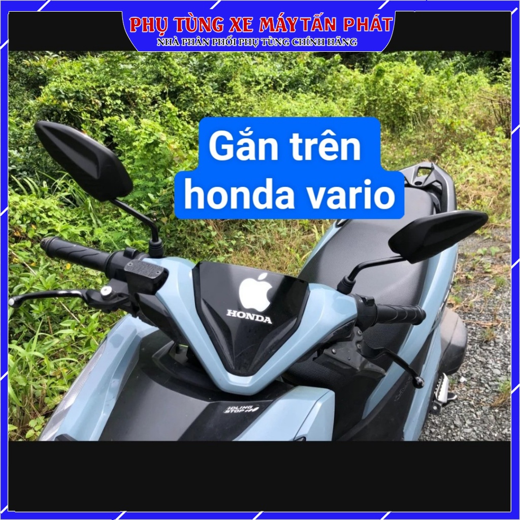 Bộ 2 Chiếc Gương Kính Chiếu Hậu Xe Máy Chân Ngắn Hình Chiếc Lá Chính Hãng Bảo Hành 12 Tháng