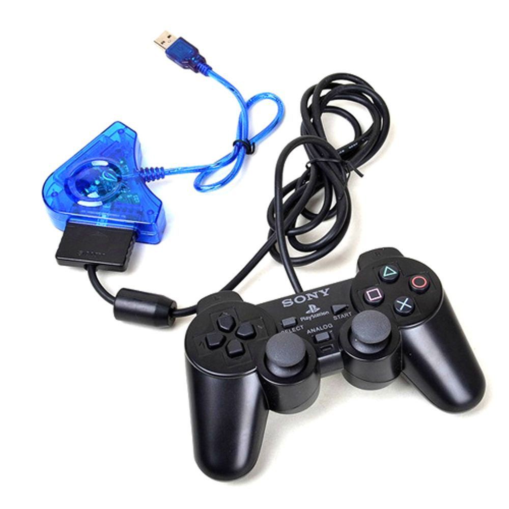 Bộ chuyển đổi 2 cổng PS2 sang PC USB PSX PS1 PS2 kèm cáp tiện lợi