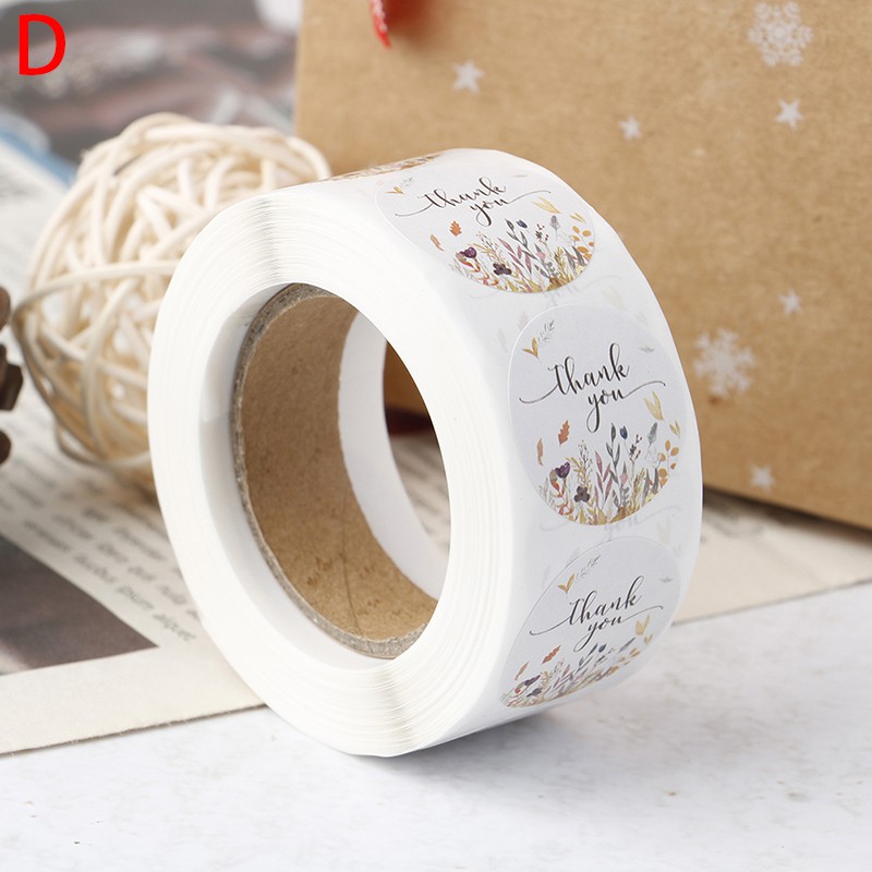 Hl 1 Cuộn 500 Miếng Dán Chữ Thank You Trang Trí Đám Cưới