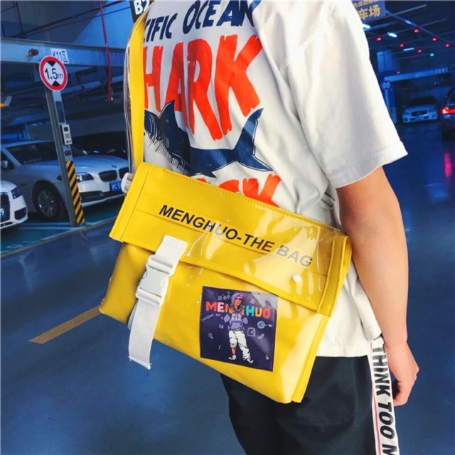 TÚI CẶP ĐEO CHÉO - TÚI HỌC SINH THỜI TRANG - NAM NỮ DA TRƠN BÓNG - TXN40D53