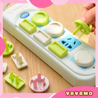 Bịt ổ cắm điện 2 chân 3 chân cao cấp chắc chắn chịu nhiệt độ cao bảo vệ an toàn cho bé AT01