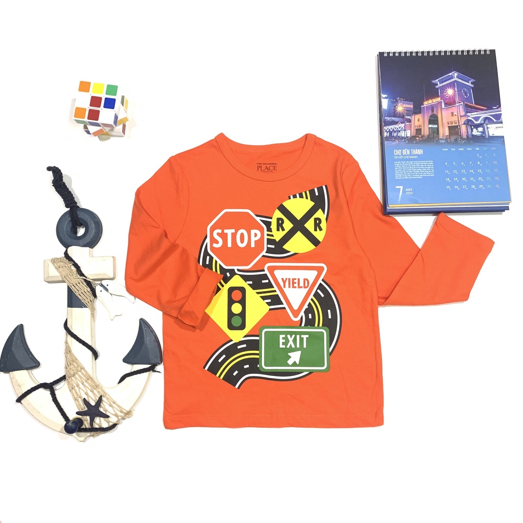 Áo thun thu đông cho bé, áo phông cotton dài tay cho trẻ từ 3-6 tuổi