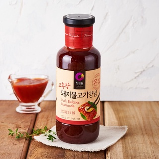 Chungjungone) sốt tẩm ướp thịt lợn xào - 청정원) 고추장돼지불고기양념