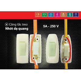 Công tắc treo dây dạ quang Sopoka