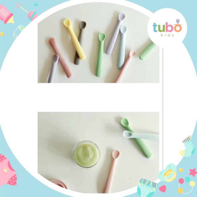 Thìa ăn dặm silicon Bon Bon Hàn Quốc