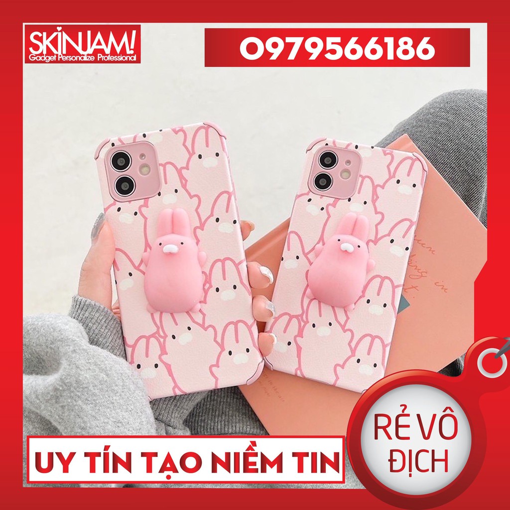 Ốp Lưng ip Gắn Mochi Viền Tim Cạnh Vuông 6G đến Xsmax Dễ Thương