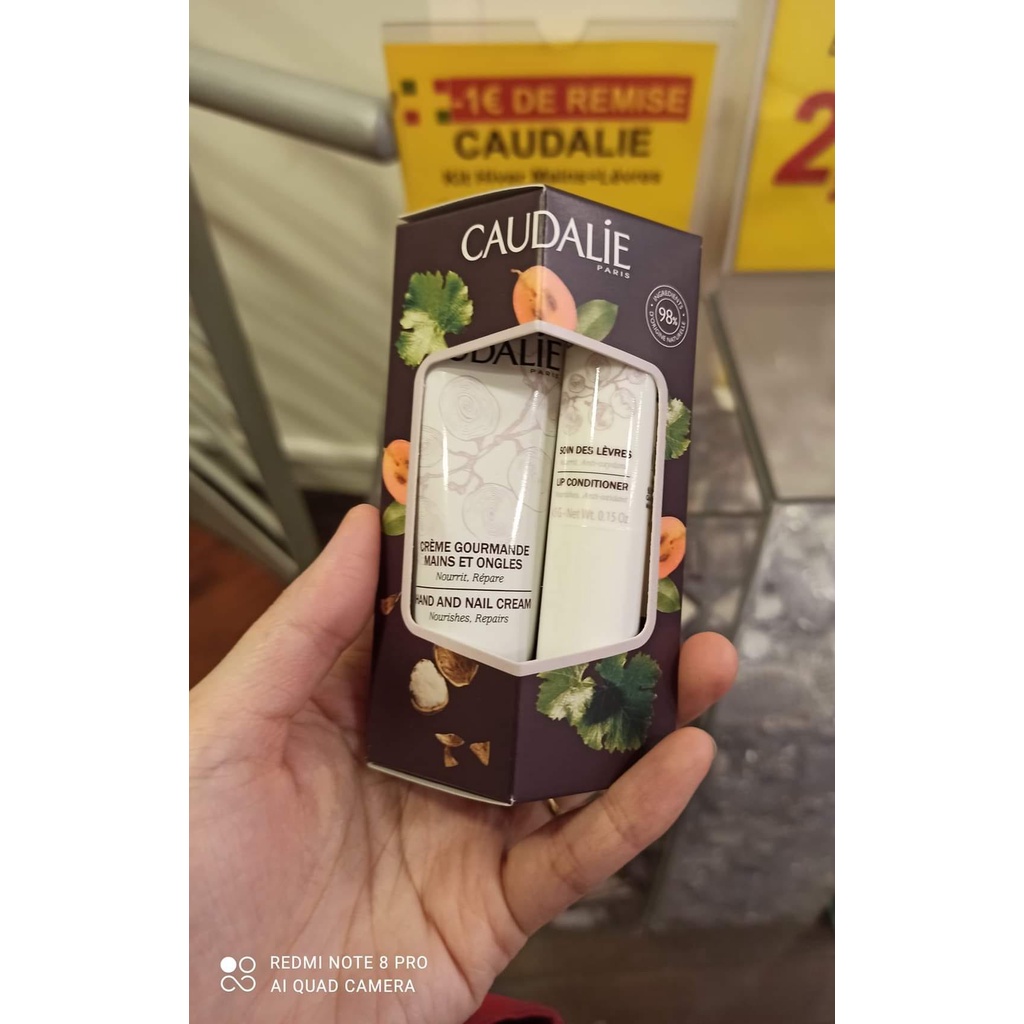 Set kem tay 30mL + son dưỡng  CAUDALIE Pháp