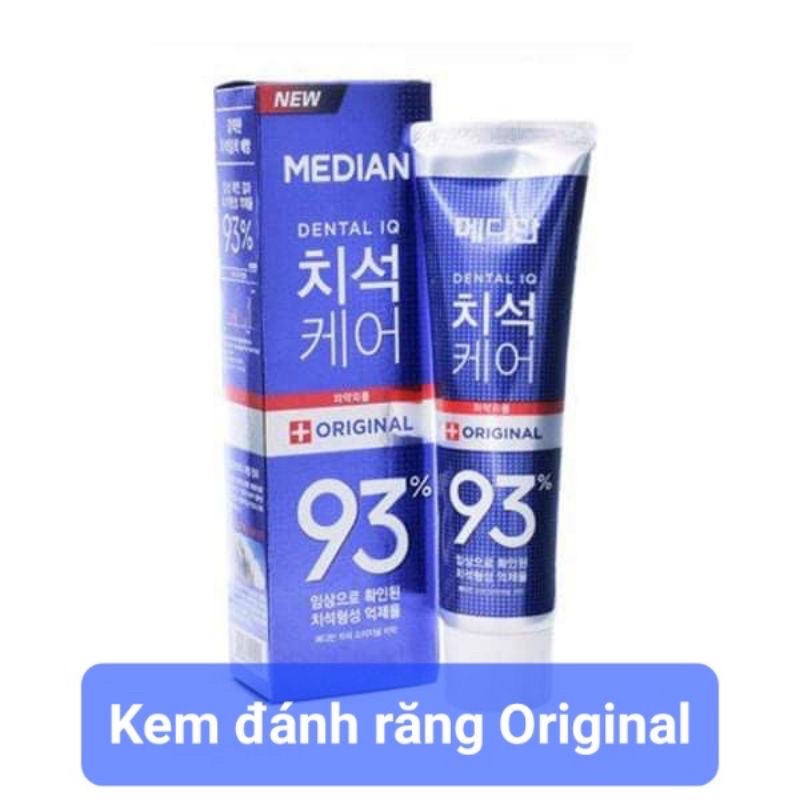Combo 3 Kem Đánh Răng Hàn Quốc Trắng Răng Median Dental IQ 93% 120g