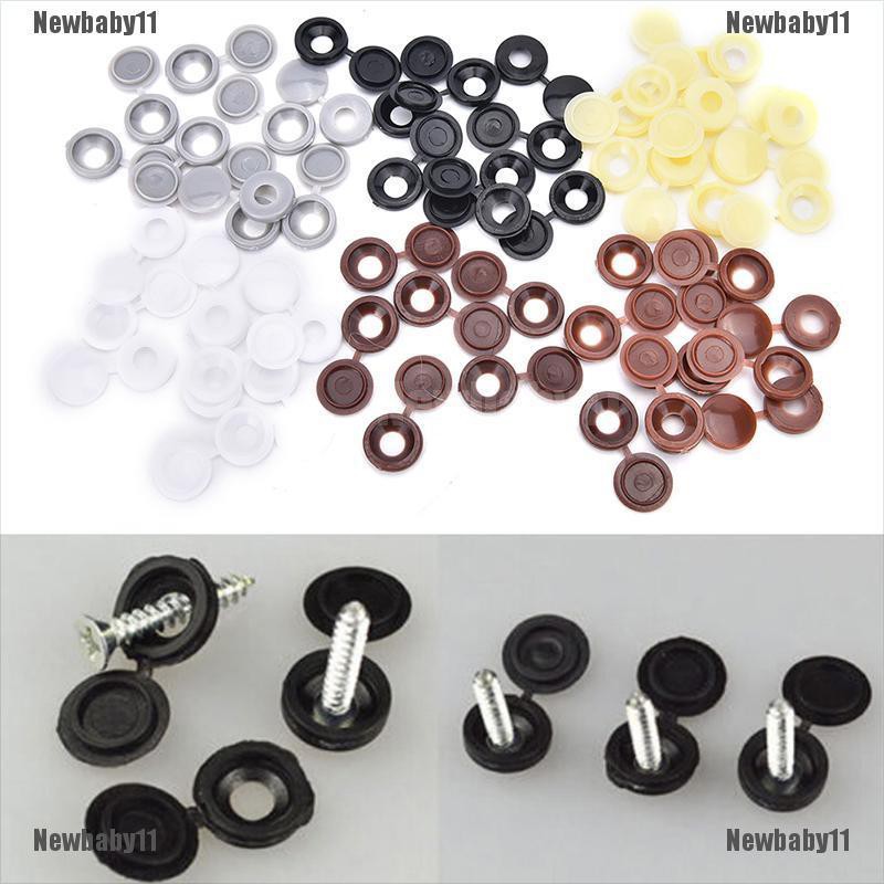 Set 10 Nắp Ốc Vít Nhựa Gắn Bản Lề Cho Xe Hơi / Nhà Cửa