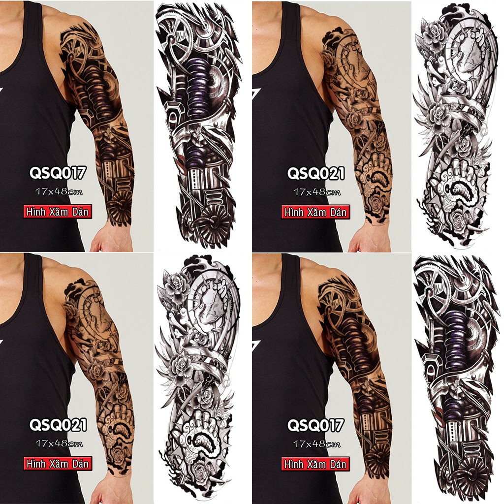 Hinh XÄƒm Dan Kin Tay May Moc Phong Cach Au Shopee Viá»‡t Nam