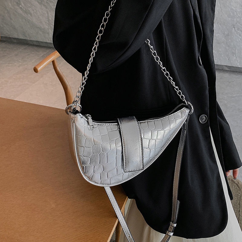 Túi Xách Đeo Vai Phối Dây Xích Thời Trang Cao Cấp