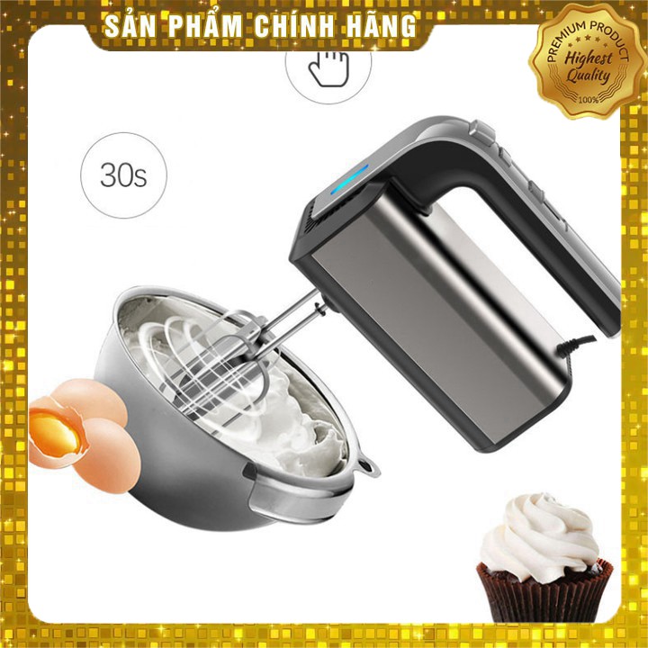 Máy đánh trứng và làm bánh cầm tay 5 tốc độ Haeger HG-6664 - Công suất: 500W - Nguồn vào: 220V-50HZ - Hàng Nhập Khẩu AD