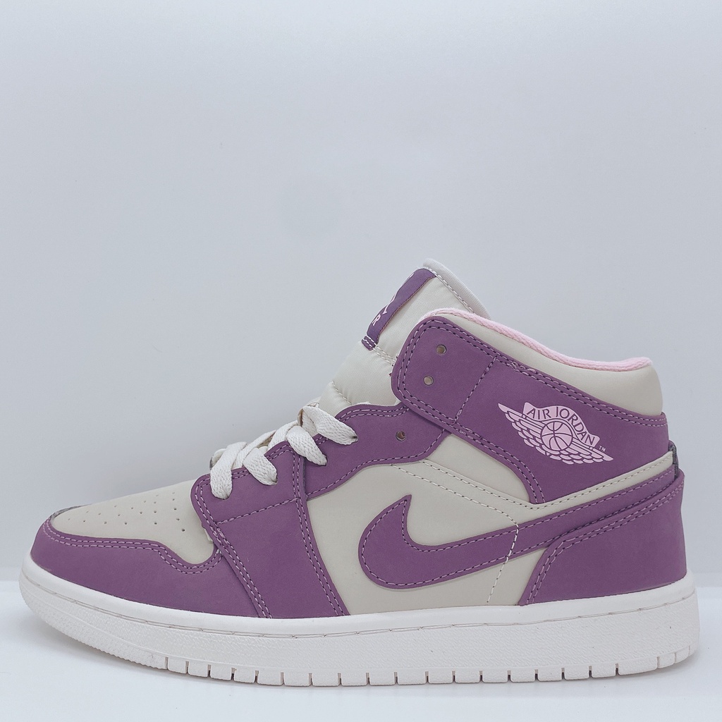 Giày Thể Thao Nam Nữ Sneaker Air Jordan 1 Cổ Cao Tím, Hồng Full Size Hot 2021 | BigBuy360 - bigbuy360.vn