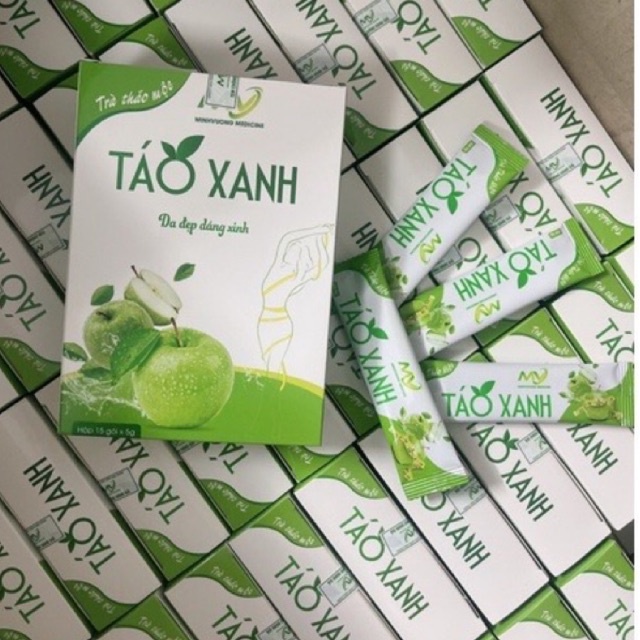 Bột Táo xanh giảm cân đẹp da hộp 15 gói