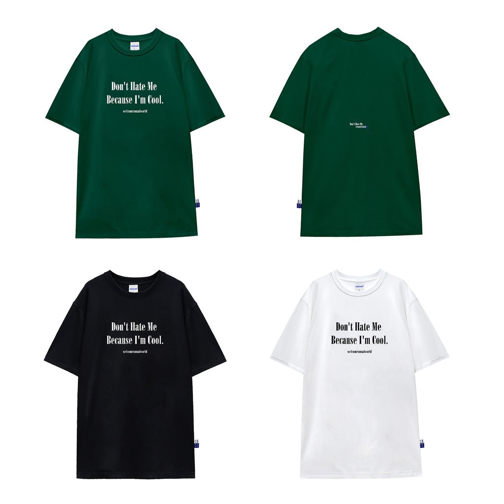 MADMIND® Chính Hãng - Áo thun Cool  màu đen - cổ tròn, cotton thoáng mát - Essential Collection Form Rộng Unisex