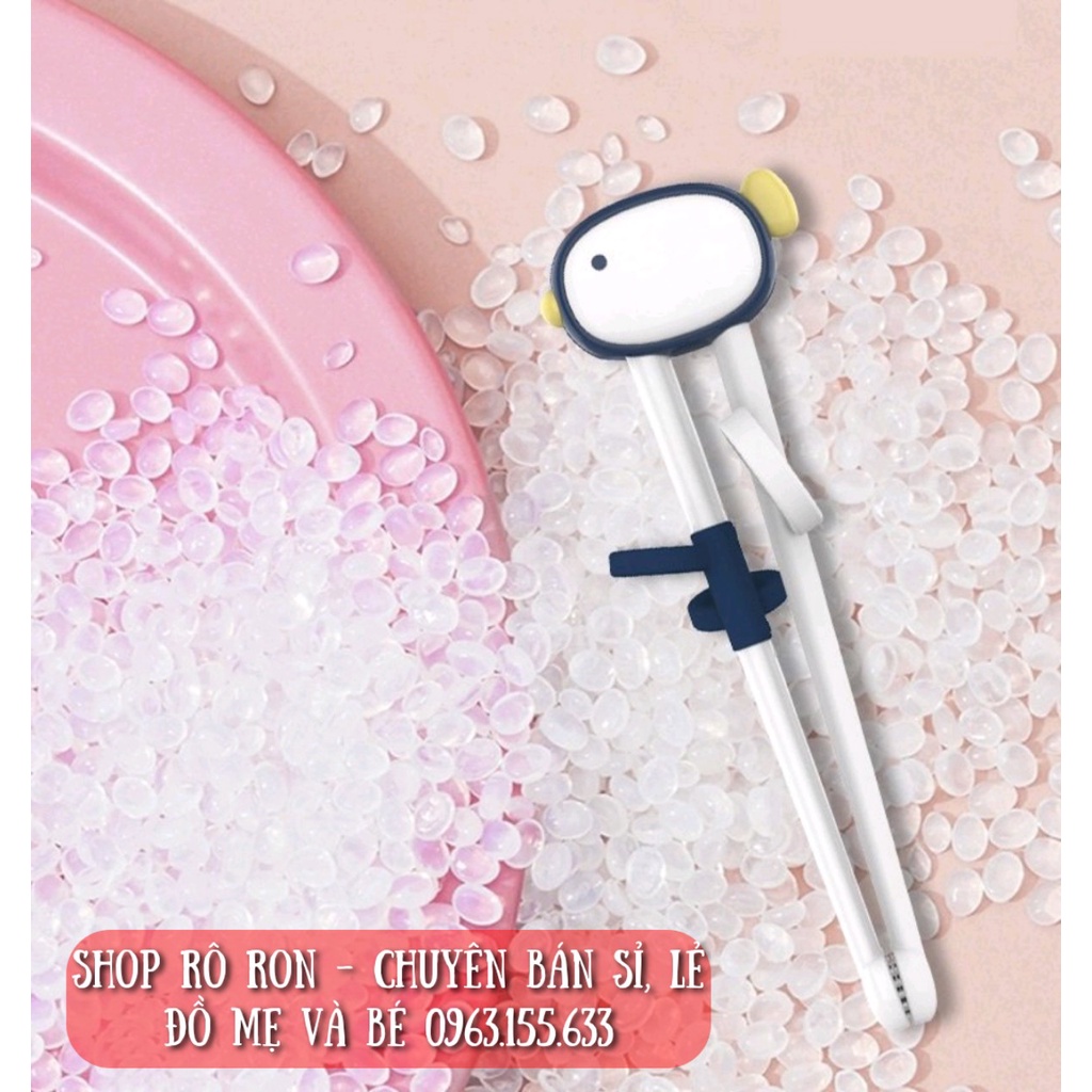 Đũa tập ăn SWEET BABY - Đũa xỏ ngón cho bé - Shop Rô Ron