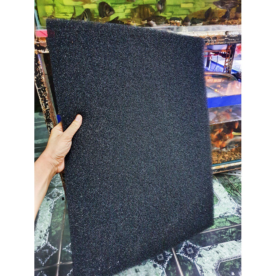 TẤM GÒN ĐEN VẬT LIỆU LỌC HỒ CÁ 60x45x5cm