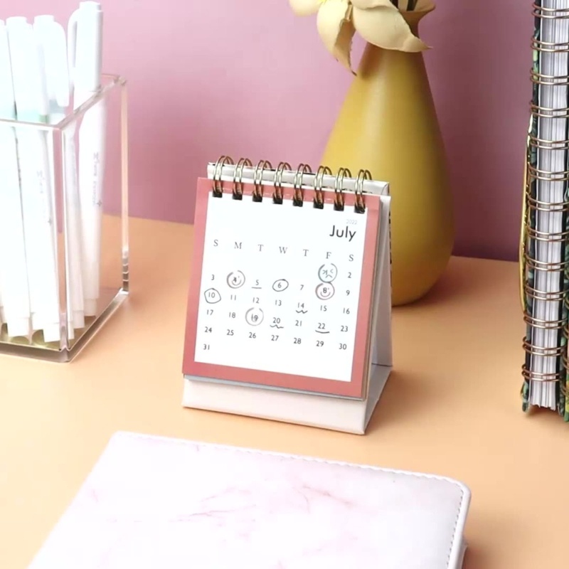 Lịch Để Bàn Mini Dạng Lật WMMB July 2022 Sang Dec 2023