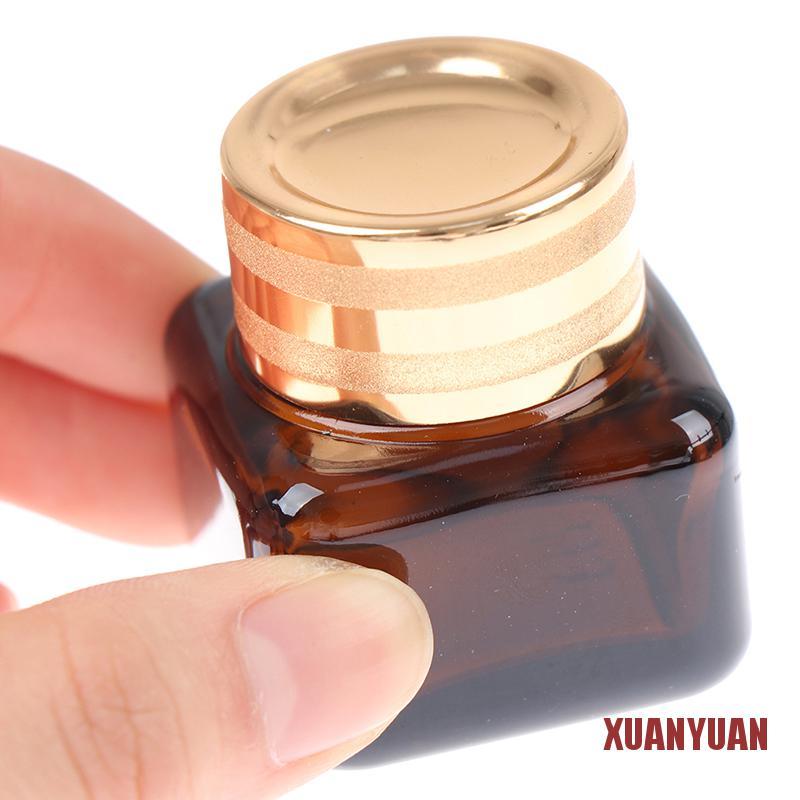 Xuan 1 Lọ Thủy Tinh Hình Vuông 15ml Màu Hổ Phách Đựng Kem Mắt