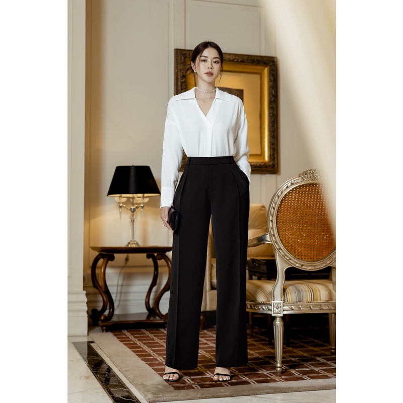 Quần Âu Ống Suông Thiết Kế Ly Ngược Thời Trang Công Sở By LEMIA Design - 22Q068