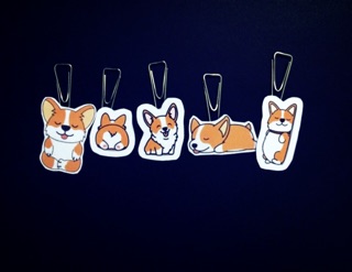 24 sticker chó corgi cute