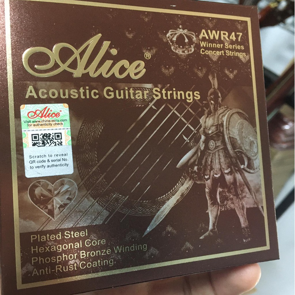 Dây 466 Chính Hãng Chốt Alice Khắc chìm - GUITAR ACOUSTIC AW435C / AW432 / AW436 / AW466 / AWR47 Chính Hãng ALICE Giá T