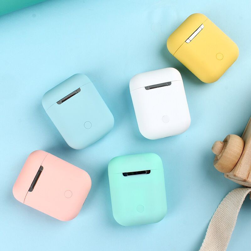 Tai Nghe Nhét Tai Kết Nối Bluetooth 5.0 Không Dây Kèm Micro 12 Màu Macaron