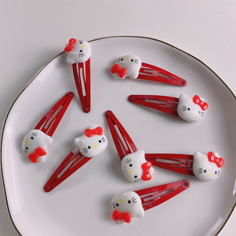 Kẹp Tóc Bb Hình Hello Kitty Dễ Thương Thời Trang Năm 2021