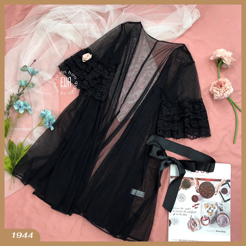 Áo choàng ngủ lưới mỏng mịn sexy 1944 | BigBuy360 - bigbuy360.vn