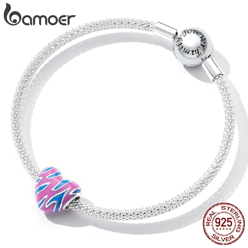 Mặt dây chuyền Bamoer SCC2215 bằng bạc 925 hình trái tim