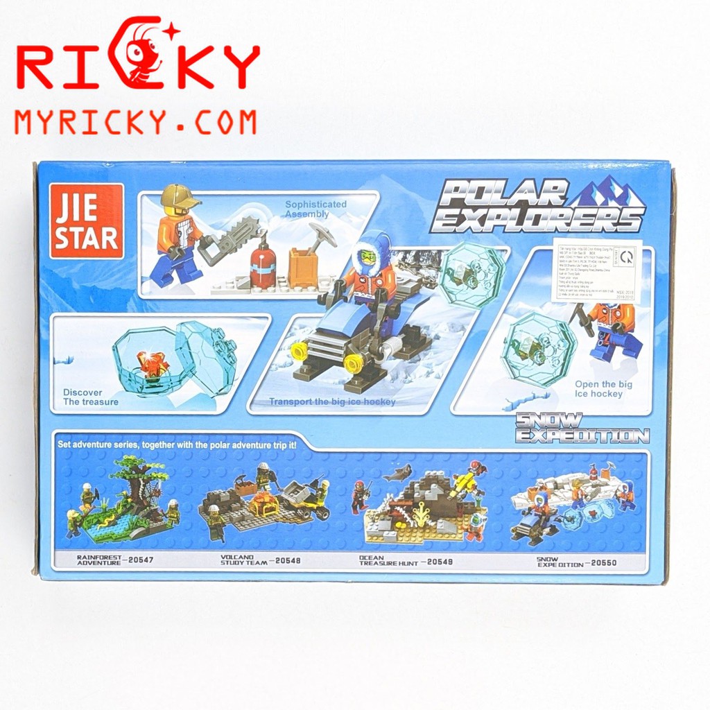 Bộ đồ chơi xếp hình lắp ráp thám hiểm Bắc Cực
