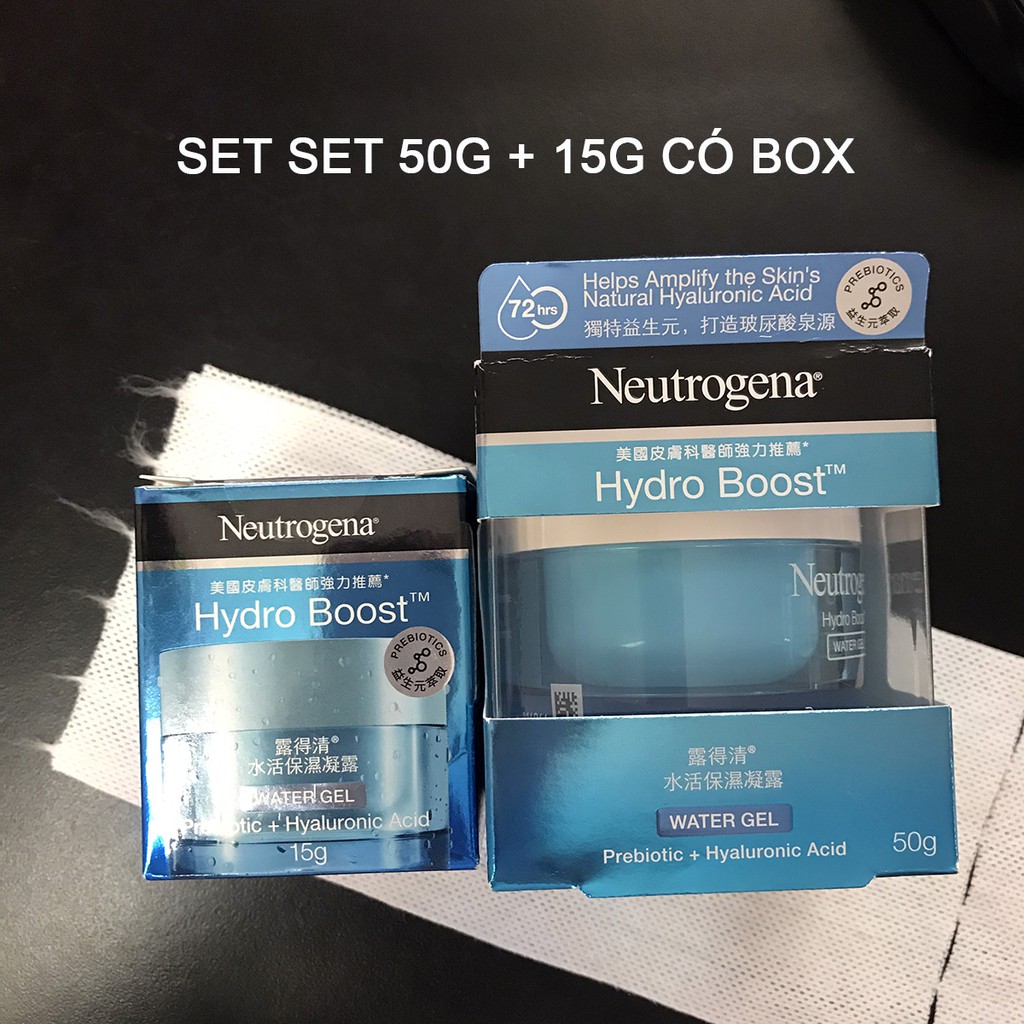 Gel Cấp Nước Cho Da Dầu Neutrogena Hydro Boost Water Gel Probiotic + Hyaluronic Acid