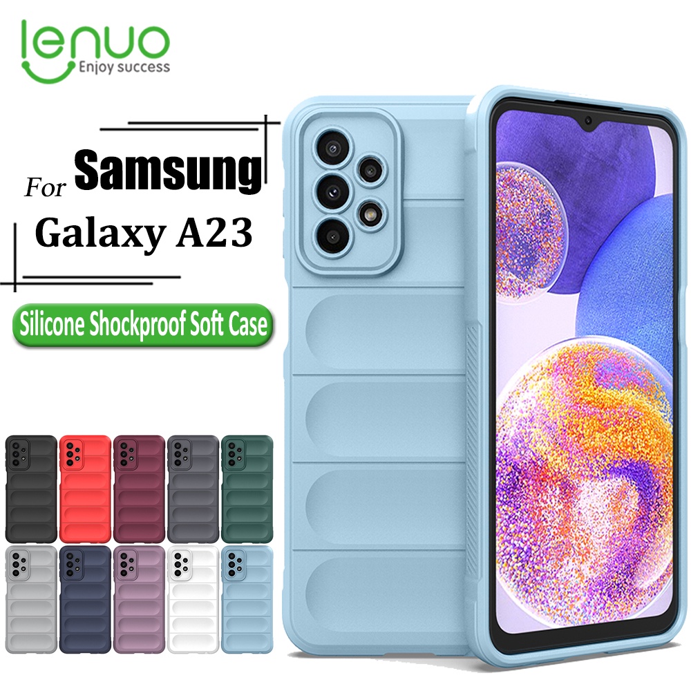 Ốp điện thoại Lenuo silicone mềm chống sốc cho Samsung Galaxy A23 4G