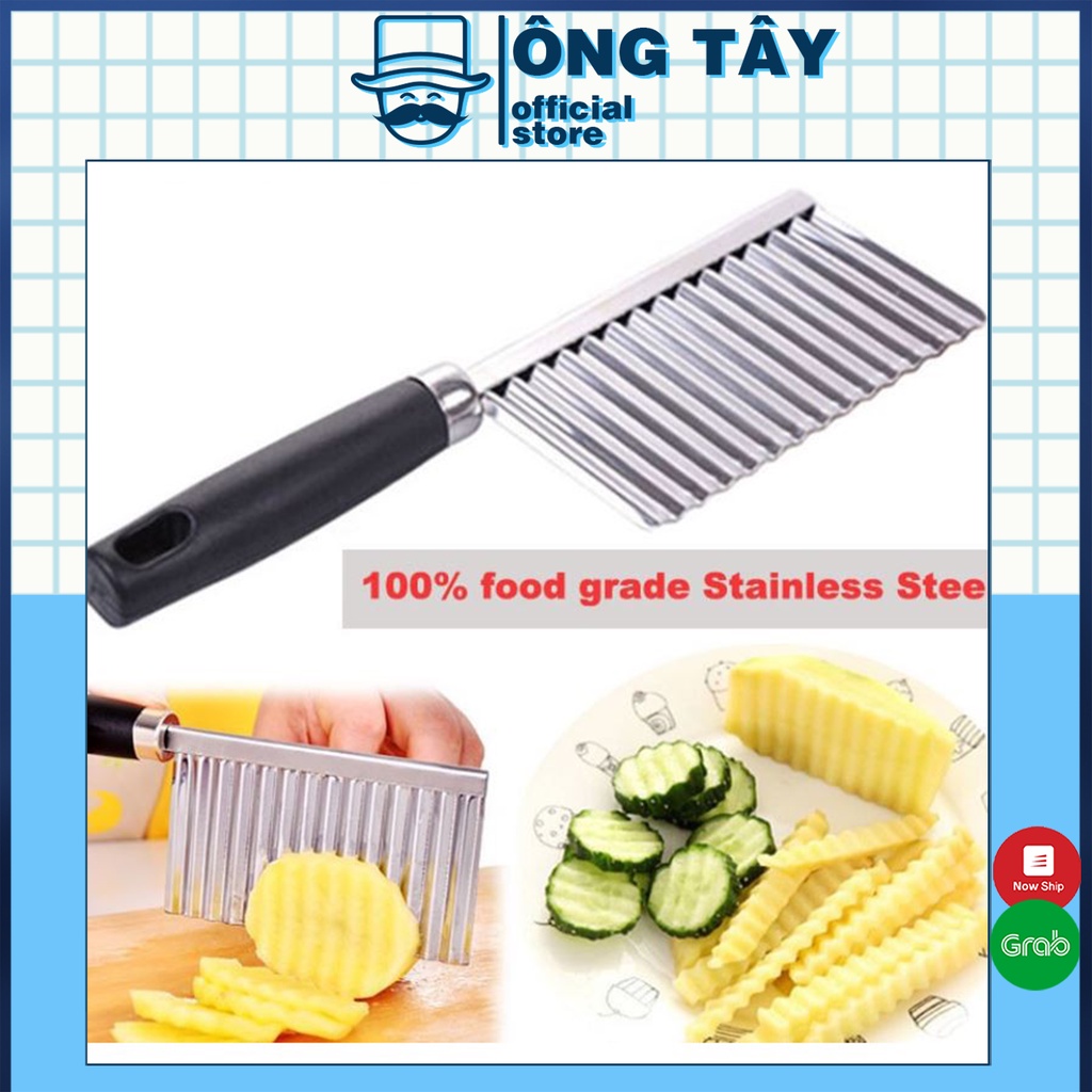 Dao cuộn sóng thái lát củ quả giá rẻ - Dao thái khoai tây, cà rốt, dưa chuột kiểu lượn sóng