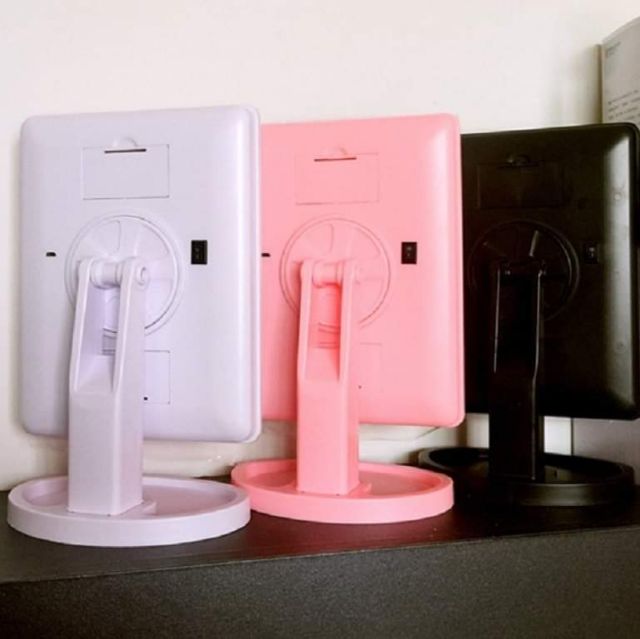 Gương trang điểm Led kết cấu xoay 360