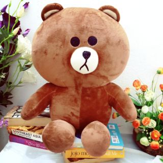 Thú nhồi bông, gấu bông brown dễ thương kv 1m2 cao 1m