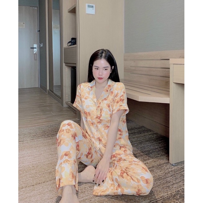 bộ mặc nhà pijama mango 40kg đến 60kg (ảnh thật kèm video thật)