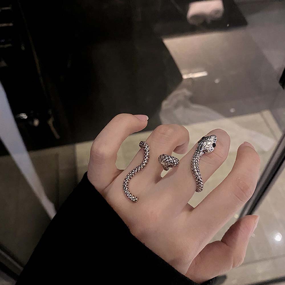 Nhẫn Dáng Hở Hình Rắn Độc Đáo Cho Phụ Nữ