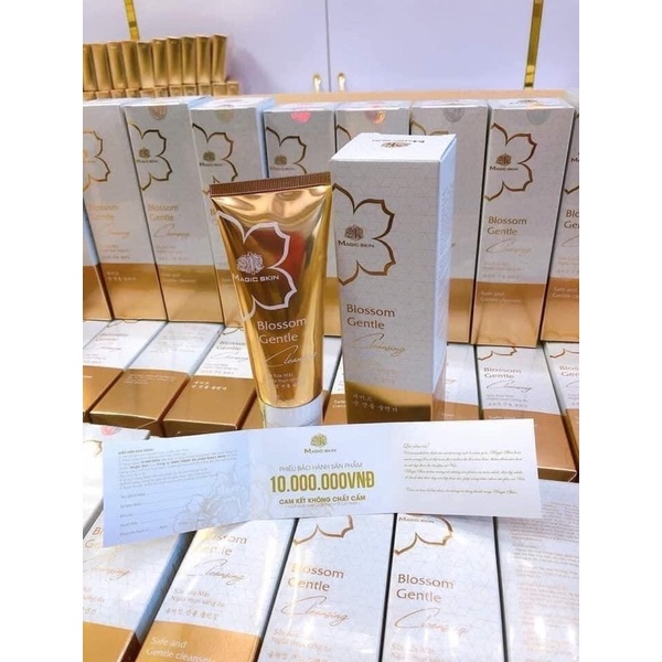 sữa rửa mặt dịu nhẹ đầu cọ magic skin