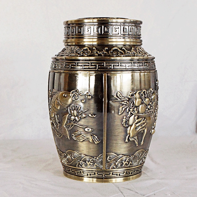 Hộp đựng chè đồng NO1VIE, tinh tế sang trọng, Chống rỉ sét, oxi hóa