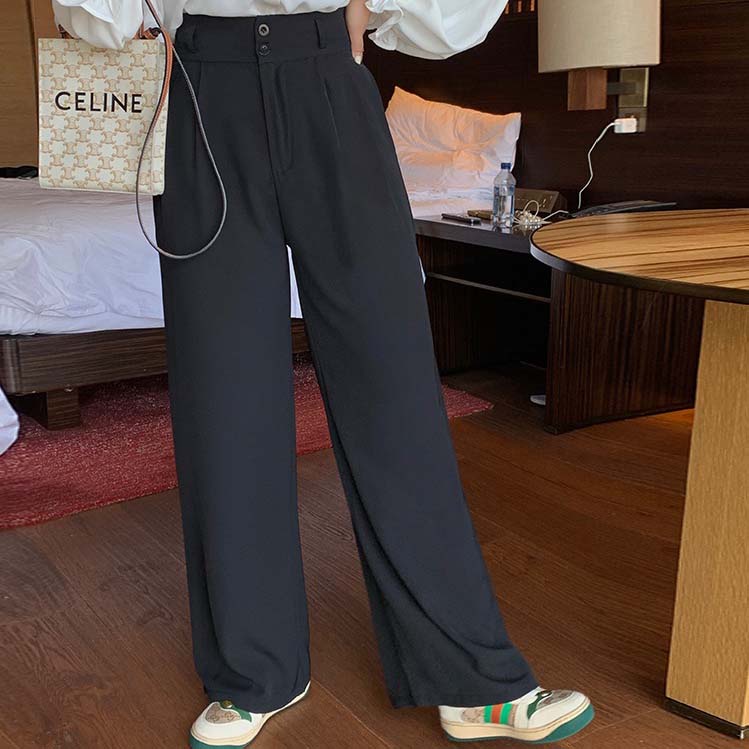 [ BIGSIZE] Quần suông cạp cao bán chun chuẩn form dáng (55-90kg)