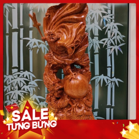 Tượng đạt ma sư tổ gỗ hương cao 50 cm
