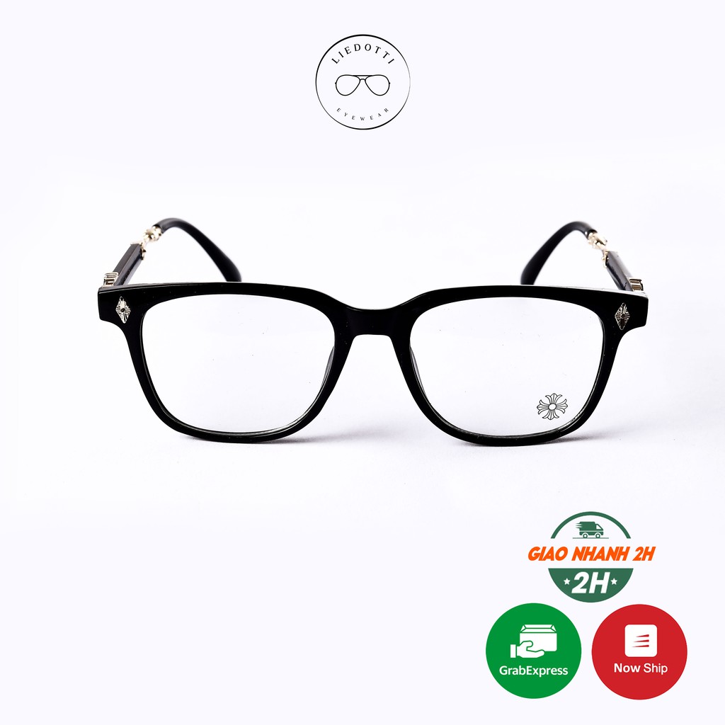 Gọng kính giả cận mắt vuông thời trang nam nữ Liedotti Eyewear 2272