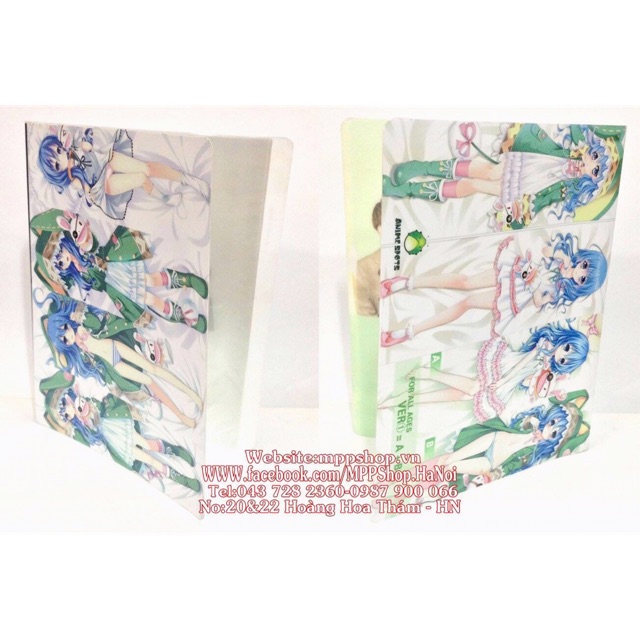 Kẹp đựng bài kiểm tra giấy tờ yoshino date a live 30 lá để 60 ảnh , bài kt giấy tờ
