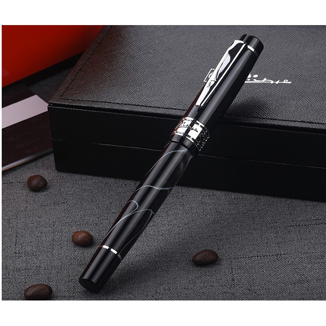 Bút ký cao cấp Picasso dạ bi 915RB – Đen (Tặng 1 Túi nhung đựng bút)
